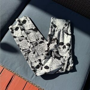 Skull Black Leggings